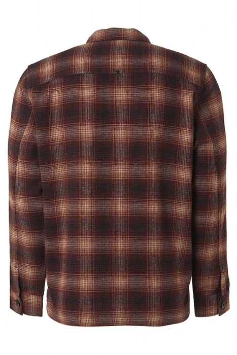 OVERSHIRT BUTTON CLOSURE CHECK WITH WOOL BRANDY 6