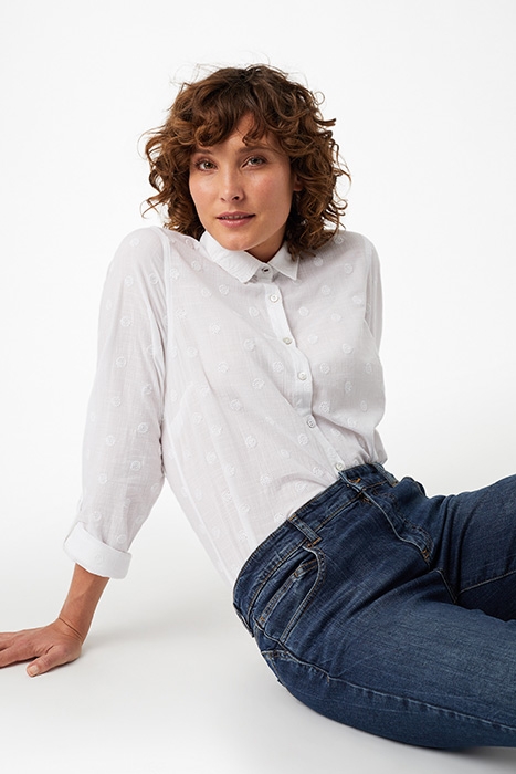 EMILY EMBROIDERED SHIRT WHITE PLAIN 4