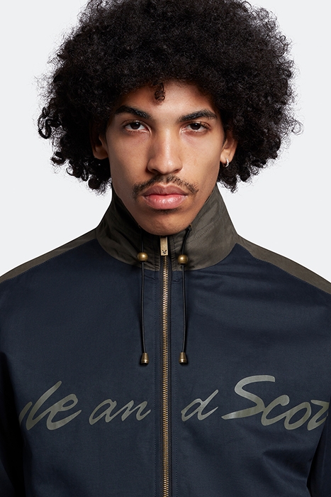 PANELLED SPORT JACKET DARK NAVY/ OLIVE 4