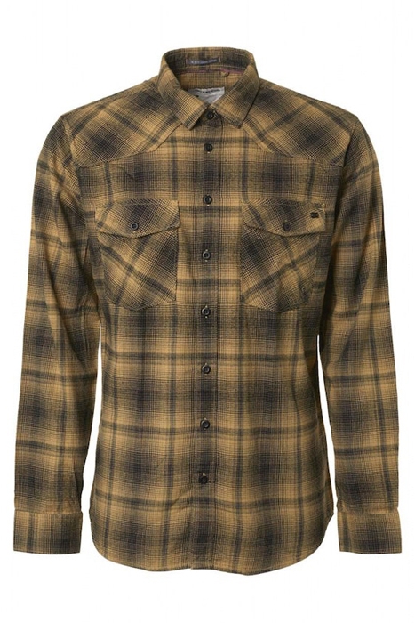 SHIRT BUTTON CLOSURE CHECK RESPONSIBLE CHOICE FUDGE 1