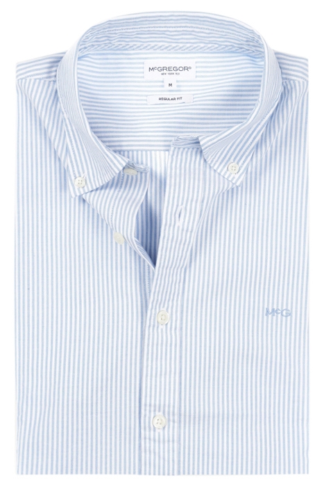 STRETCH OXFORD SHIRT SMALL STRIPE LIGHT BLUE 3