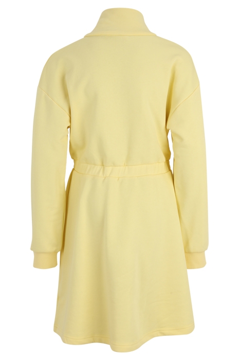 TANN HALF-ZIP SWEAT DRESS PALE BANANA 2