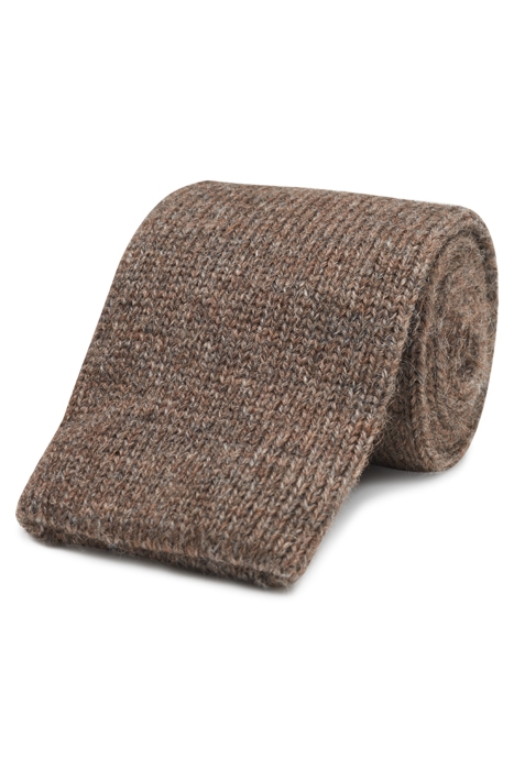 BROWN KNITTED TIE 1
