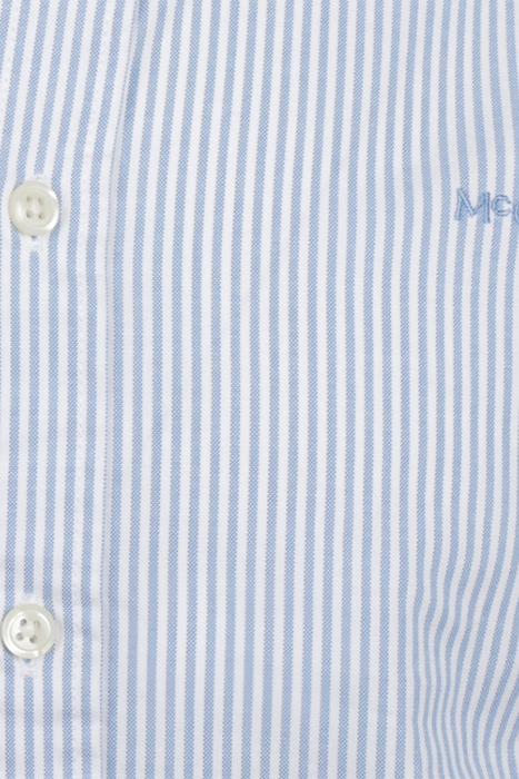 STRETCH OXFORD SHIRT SMALL STRIPE LIGHT BLUE 5