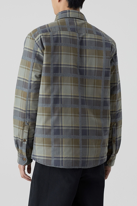 CLOSED MEN PADDED WORKWEAR SHIRT SHIRTS BROWN KHAKI 2