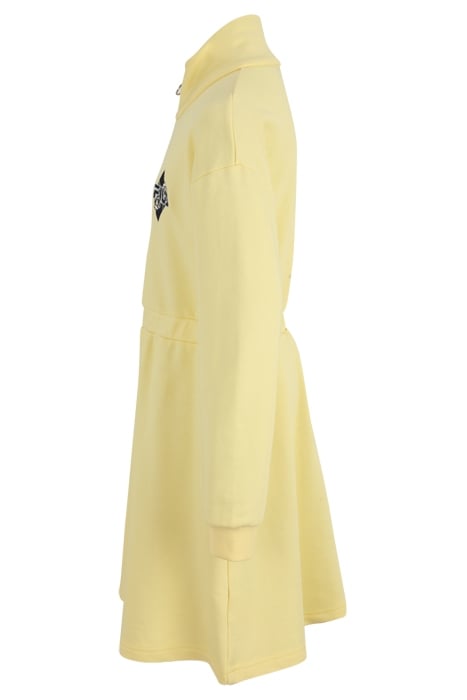 TANN HALF-ZIP SWEAT DRESS PALE BANANA 3