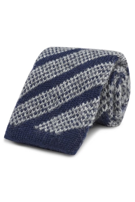 NAVY KNITTED TIE 1