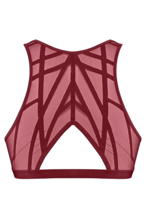THE ILLUSIONIST CABERNET RED BRALETTE BRA 5