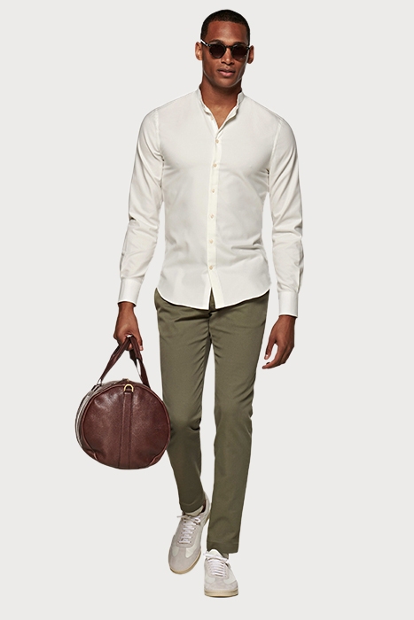 MID GREEN PLEATED CAMPO CHINO 2