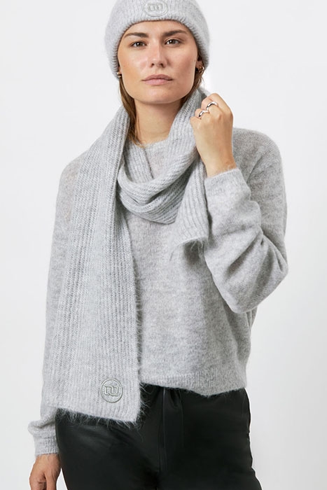 VIVA SCARF DARK HEATHER GREY 2
