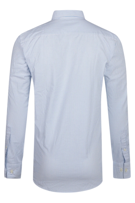 STRETCH OXFORD SHIRT SMALL STRIPE LIGHT BLUE 2