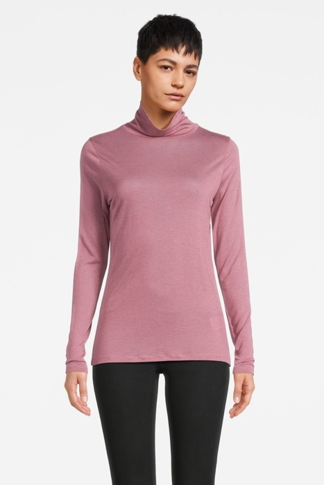 TOP TURTLENECK WOOL BLEND JERSEY MAUVE 2
