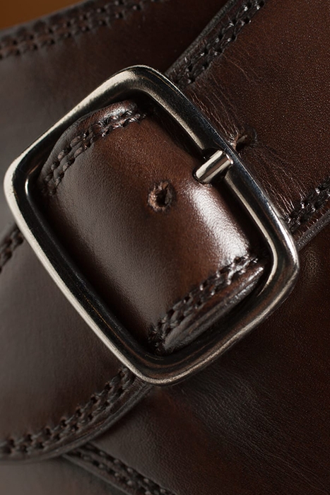 LEATHER S.MONK D. BROWN 6