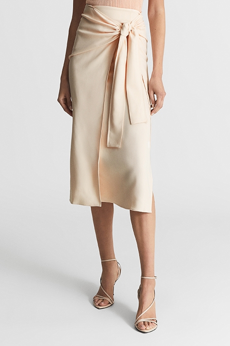 ALISON-TIE WAIST MIDI PEN CREAM 1