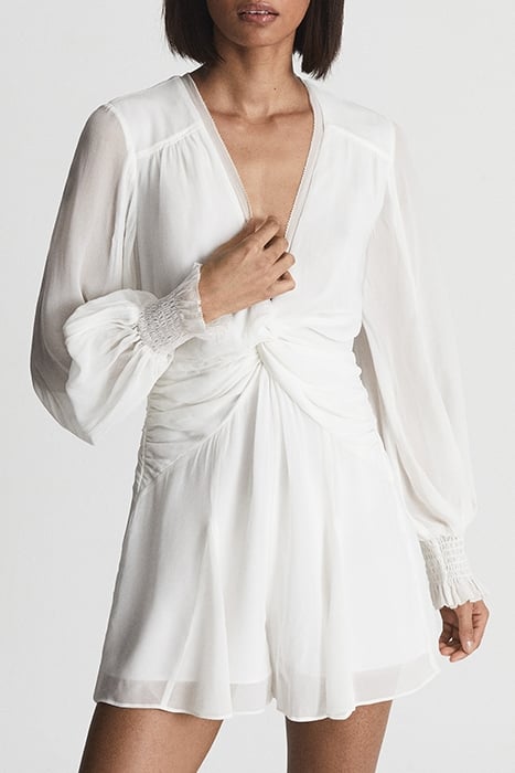 ELLIE-LONG ROMPER WHITE 1