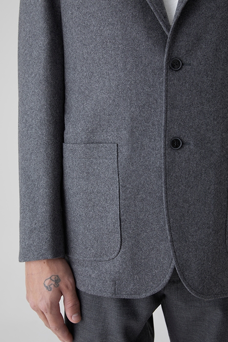 RELAXED BLAZER JACKETS & COATS DARK GREY MELANGE 3