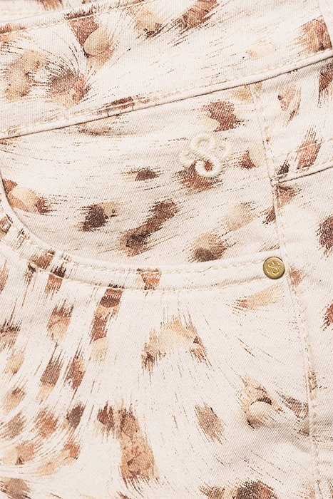 SKINNY PANTS STRETCHY FOIL PRINT ALPACA 6