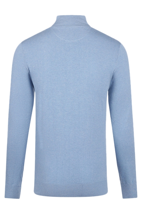 ZIP MOCK SWEATER LIGHT BLUE 5