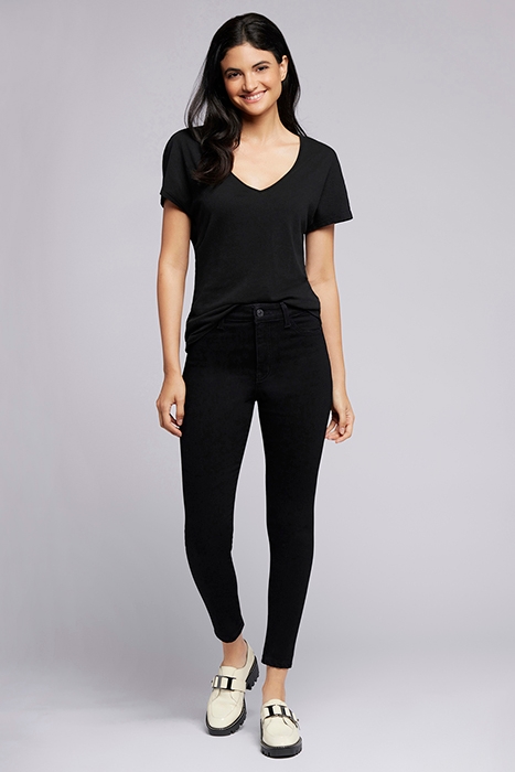 THE BORDERLINE HIGH RISE SKINNY CROP JEAN COAL 6