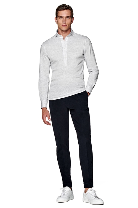 LIGHT GREY EXTRA SLIM FIT POPOVER 4