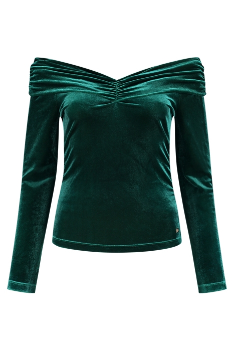 KADE VELVET TOP EVERGREEN 1