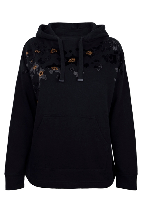 CELIA ETIE HOODY BLACK 1