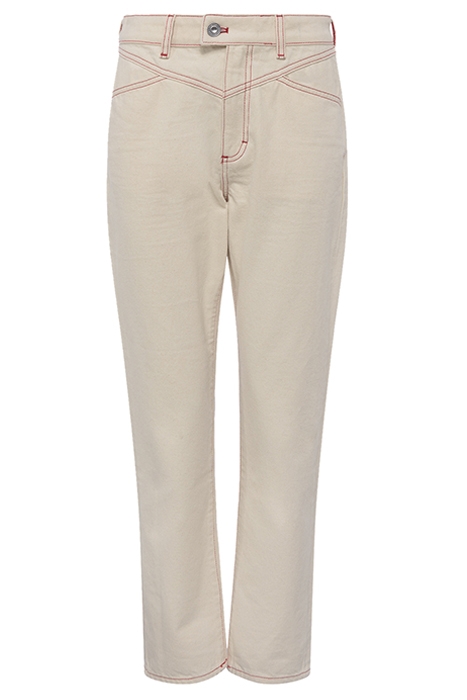 ZITO ORGNC HGH RISE STRT JEANS ECRU 4