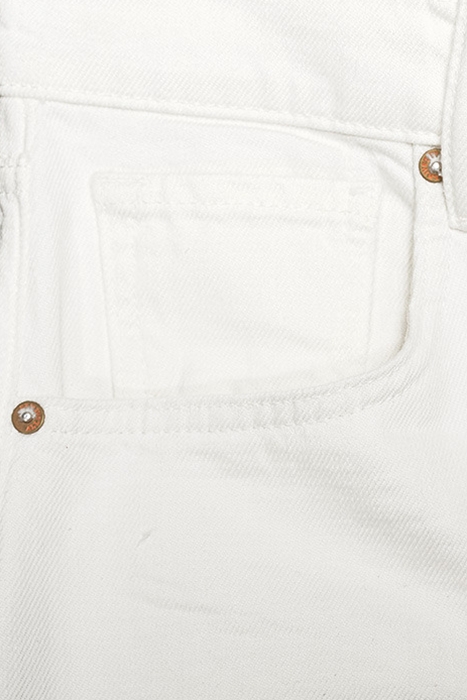 YAZI DENIM SHORTS WHITE 5