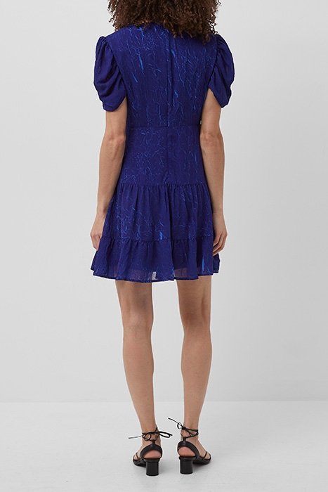 CALANDRA CRINKLE PUFF SLV DRSS BLUE 3