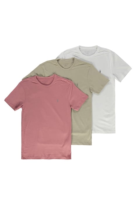 BRACE SS CREW 3 PK GREEN/PINK/OPT WHT 1