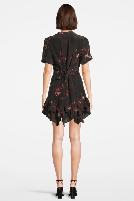 FRANKIE NILA DRESS DARK KHAKI GREEN 2