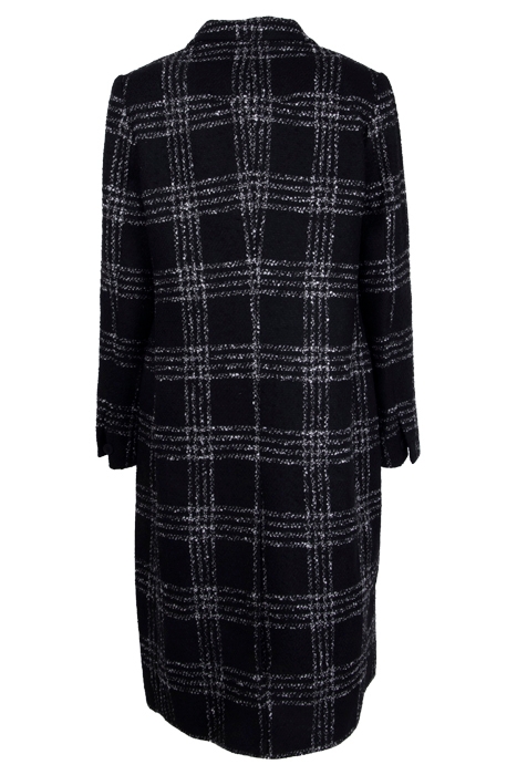 BEXA CHECK COAT BLACK/WHITE 2