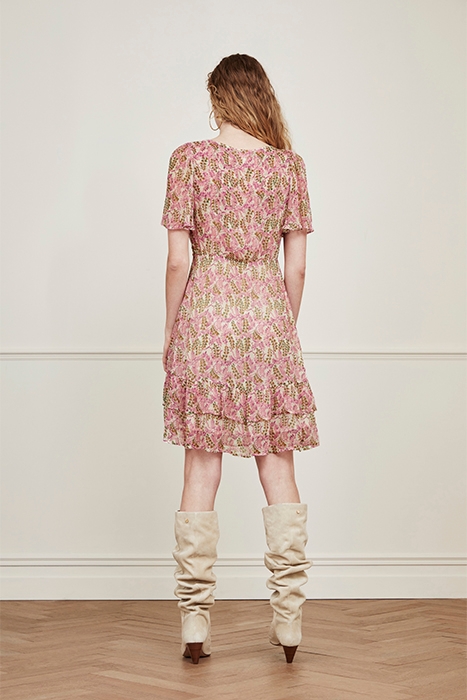 MANOU DRESS WARM WHITE/PURPLE PR 2