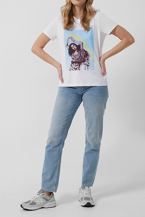 FT I CONNECT BOYFIT UNISEX TEE LINEN WHITE 1