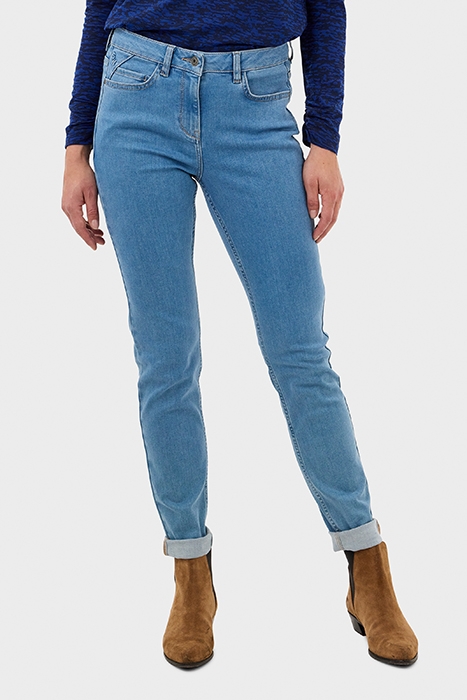 SKINNY HIGH WAIST DENIM MID BLUE DENIM 1