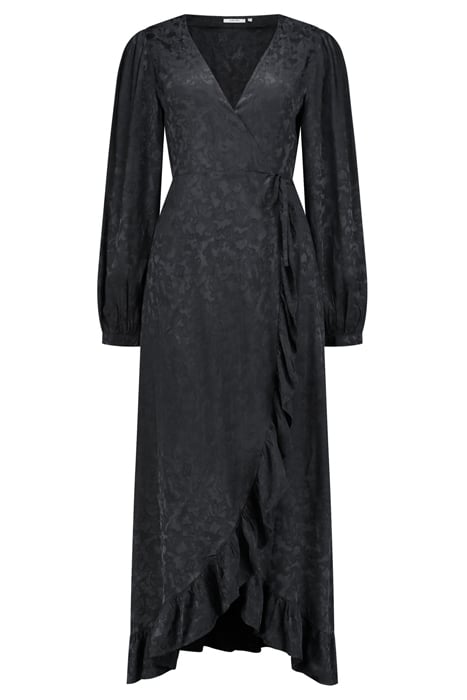 LADIES MODENA DRESS FOREST JAQUARD DARK NAVY BLUE 6