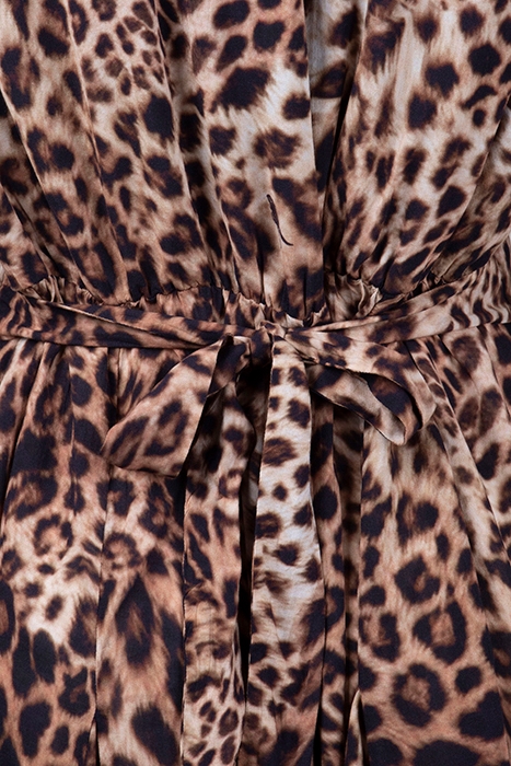 DINA EVITA DRESS ANIMAL BROWN 3