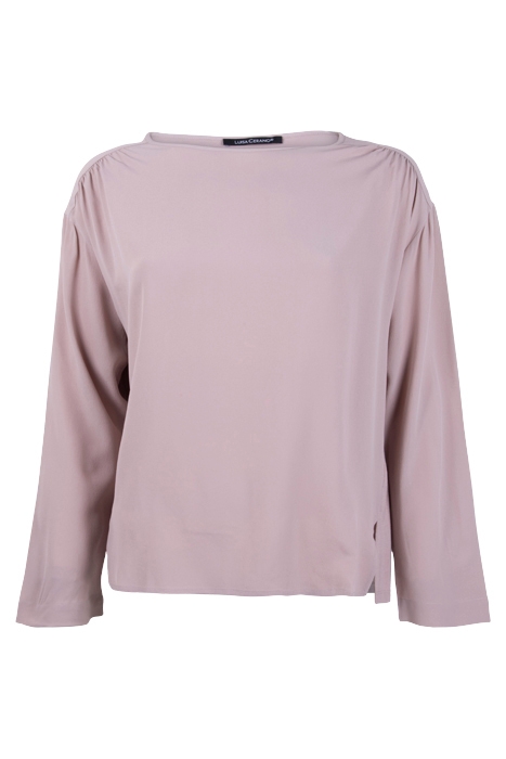 BLUSENSHIRT AUS SEIDEN-MIX ROT 1