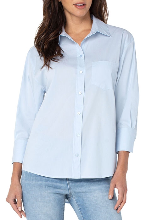 OVERSIZED CLASSIC BUTTON DOWN SKY BLUE 1