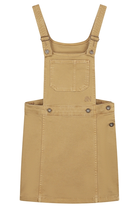 REINA DUNGAREE SKIRT CAMEL 3
