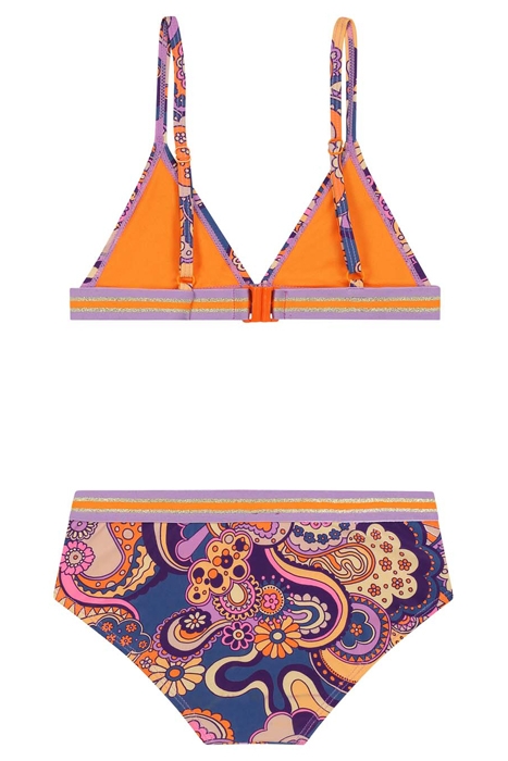 GIRLS LUNA BIKINI SET WOODSTOCK WAVE MULTI COLOR 2