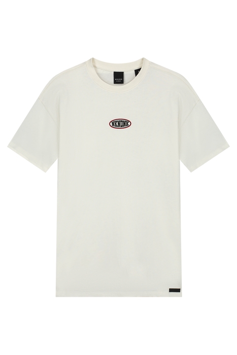 ROUND BADGE T-SHIRT OFF WHITE 1