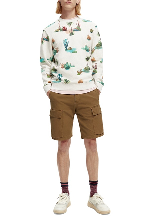 PRINTED CREWNECK FELPA SWEATSHIRT IN ORGANIC COTTON COMBO D 6