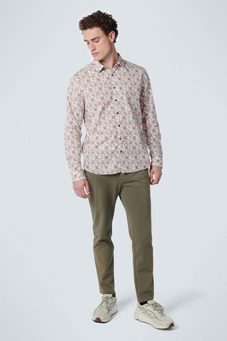 SHIRT STRETCH ALLOVER PRINTED MAUVE 3