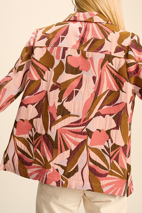 VIVI - MELON SAFARI JACKET WITH ARTY JUNGLE PRINT 3