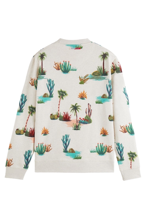 PRINTED CREWNECK FELPA SWEATSHIRT IN ORGANIC COTTON COMBO D 2