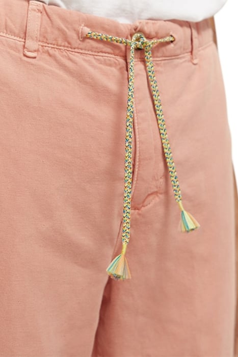 THE DRIFT- GARMENT-DYED COTTON LINEN JOGGER FLAMINGO 7