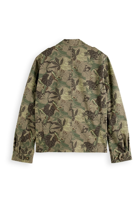 PRINTED FIELD JACKET ARMY FLOWER AOP 2