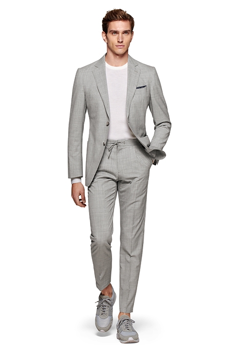 LIGHT GREY DRAWSTRING AMES TROUSERS LIGHT GREY 2