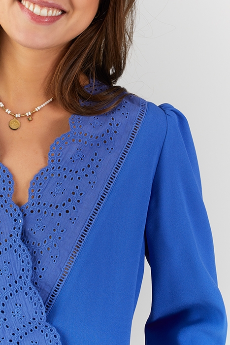 COBALT EYELET EMBROIDERY BLOUSE 5